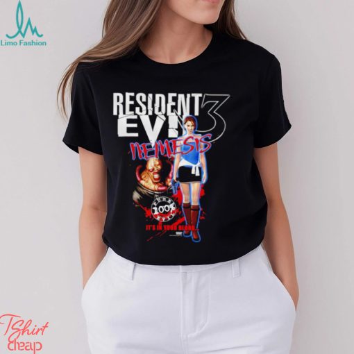 Resident Evil 3 Nemesis it’s in your blood game shirt