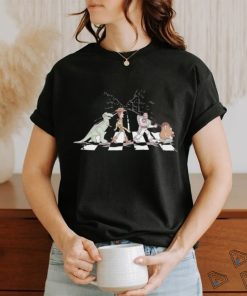 Rex Woody Buzz Lightyear and Mr. Potato Head crossing Abbey Road shirt