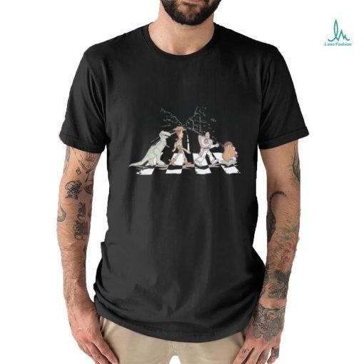 Rex Woody Buzz Lightyear and Mr. Potato Head crossing Abbey Road shirt