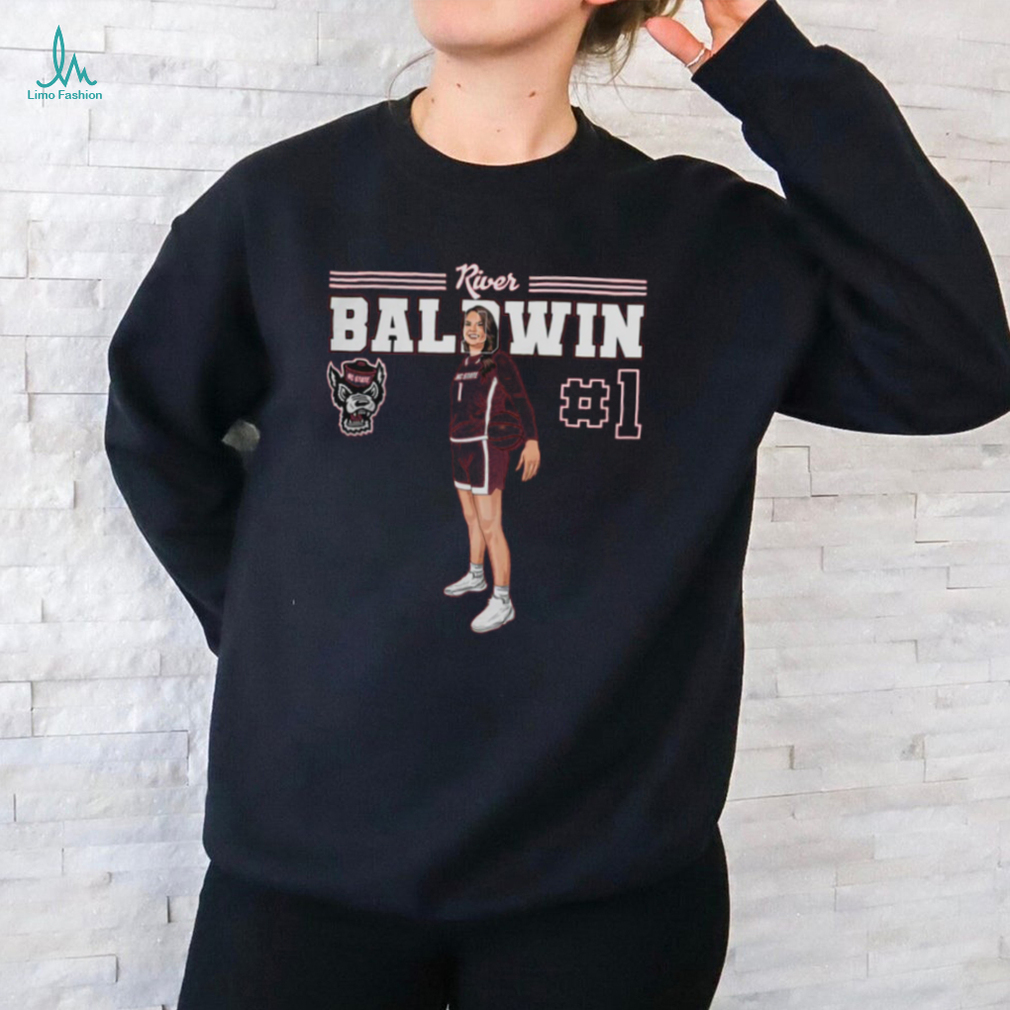 River Baldwin #1 Nc State Women'S Basketball T Shirt River Baldwin #1 Nc State Women'S Basketball T Shirt