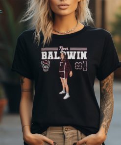 River Baldwin #1 Nc State Women'S Basketball T Shirt