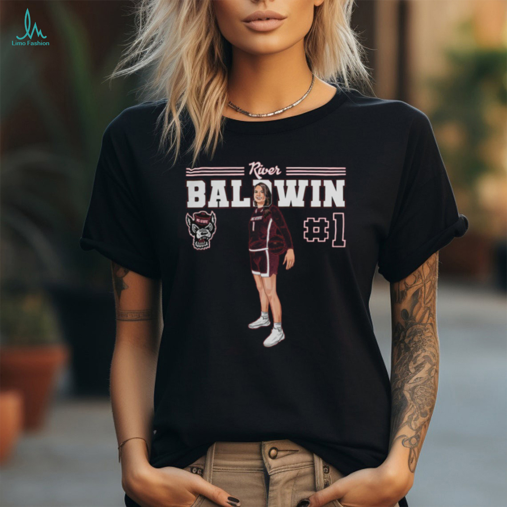 River Baldwin #1 Nc State Women'S Basketball T Shirt River Baldwin #1 Nc State Women'S Basketball T Shirt