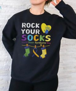 Rock Your Socks Down Syndrome Support Men Women Kids Cool Shirt