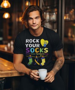 Rock Your Socks Down Syndrome Support Men Women Kids Cool Shirt