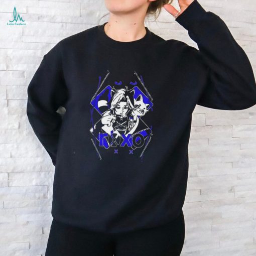 Roxoah Indigo Raccoon Black Shirt