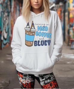 Running on iced coffee and Bluey shirt