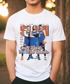 SLAM 249 New York Knicks Can’t Knock The Hustle Donte DiVincenzo Jalen Brunson And Josh Hart Shirt