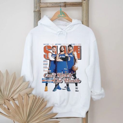 SLAM 249 New York Knicks Can’t Knock The Hustle Donte DiVincenzo Jalen Brunson And Josh Hart Shirt