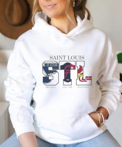 Saint Louis sports teams hockey soccer and baseball 2024 shirt