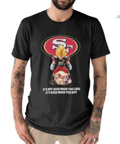 San Francisco 49Ers Dragon Ball it’s not over when you lose it’s over when you quit shirt