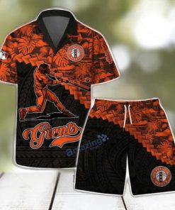 San Francisco Giants MLB Flower 3D Life Style Summer Hawaiian Shirt & Short