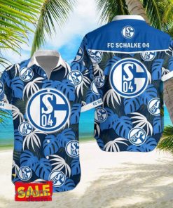 Schalke 04 Hawaiian Shirt Beach Tropical Leaf For Men Women Fans