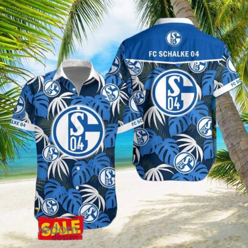 Schalke 04 Hawaiian Shirt Beach Tropical Leaf For Men Women Fans