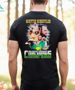 Scottie Scheffler 2024 Master Tournament Champions signature shirt