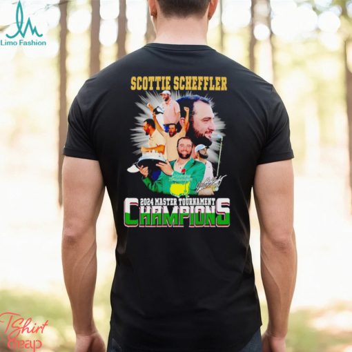 Scottie Scheffler 2024 Master Tournament Champions signature shirt