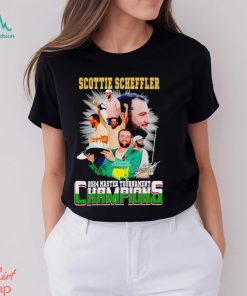 Scottie Scheffler 2024 Master Tournament Champions signature shirt