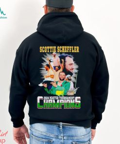 Scottie Scheffler 2024 Master Tournament Champions signature shirt