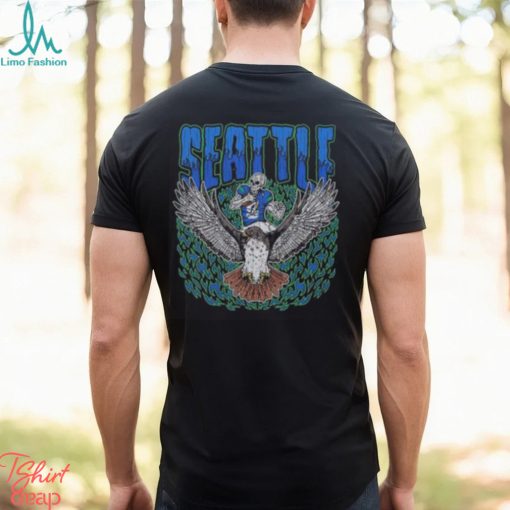 Seattle Seahawks Football Skeleton Dead 2024 Vintage T Shirt