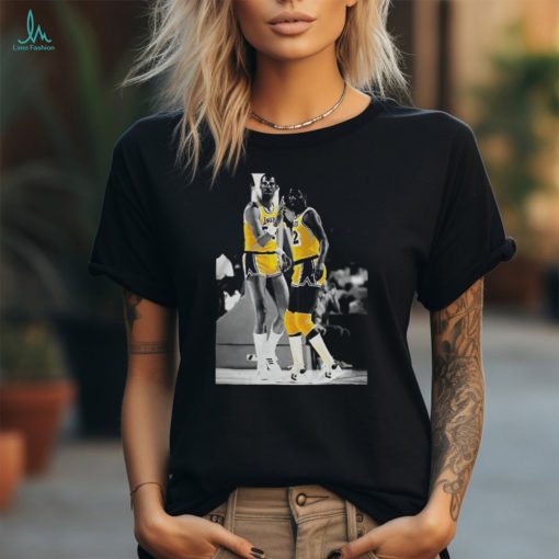 Showtime Lake Show Magic Johnson Kareem Abdul Jabbar Legends Basketball Fan T Shirt