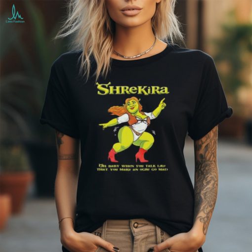 Shrekira Oh Baby When You Talk Like That You Make An Ogre Go Mad 3 4 Sleeve Raglan shirt