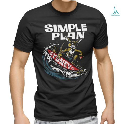 Simple Plan April 18 23, 2024 Hordern Pavilion Sydney AU Limited T Shirts