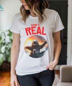 Sloth riding shark keepin’ it real shirt