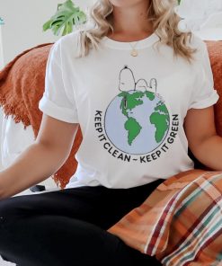 Snoopy Keep It Clean Keep It Green Earth Day Shirt