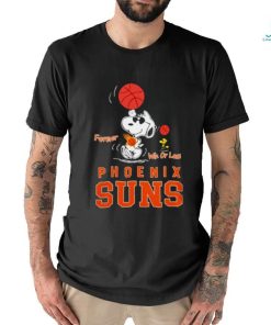 Snoopy and Woodstock Phoenix Suns forever win or lose 2024 shirt