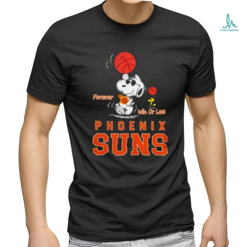 Snoopy and Woodstock Phoenix Suns forever win or lose 2024 shirt