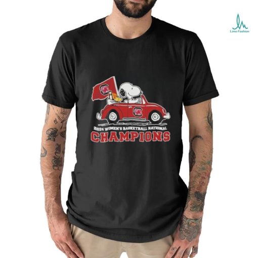 Snoopy and Woodstock South Carolina Gamecocks 2024 Women’s Basketball National Champions Shirt