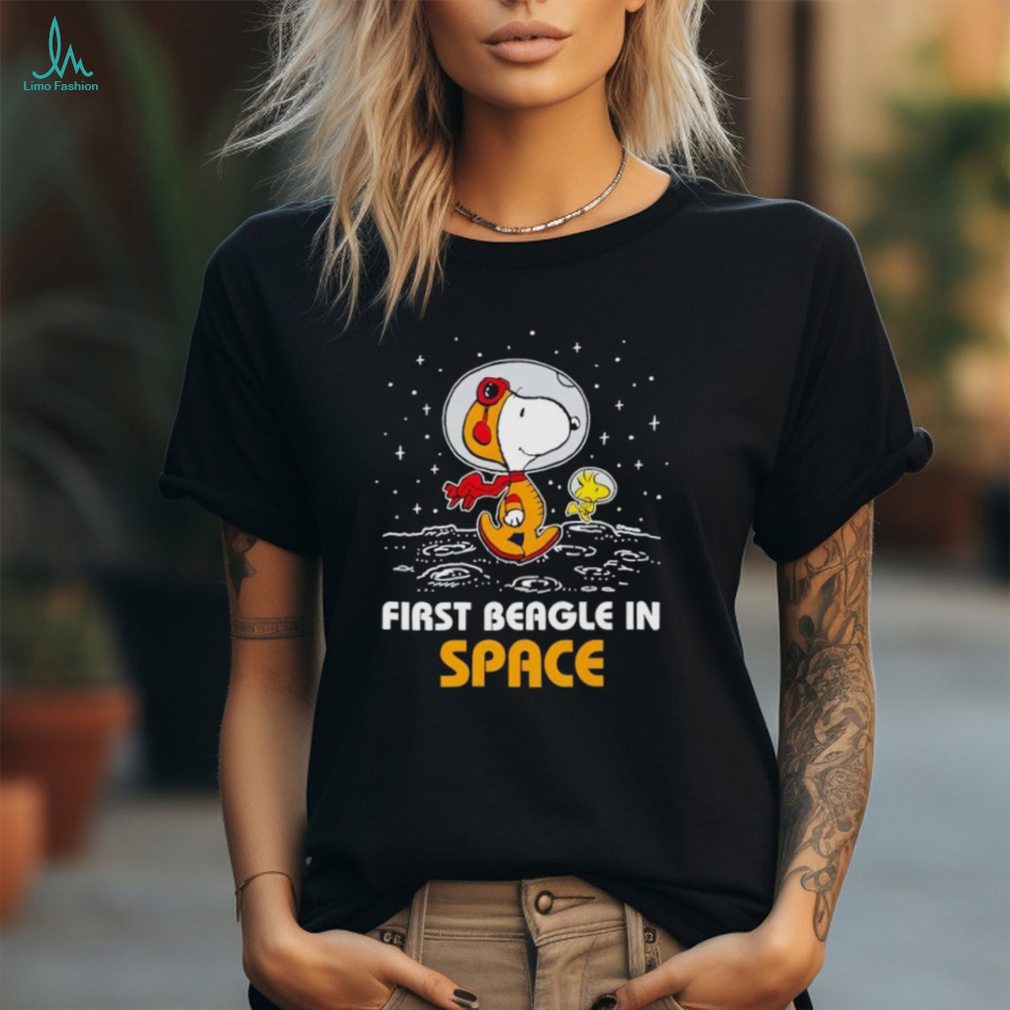 Snoopy and Woodstock first beagle in space shirt Snoopy and Woodstock first beagle in space shirt