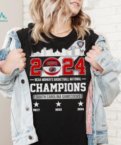 South Carolina Gamecocks 2024 NCAA Women’s Basketball National Champions skyline shirt