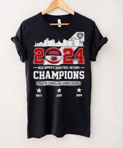 South Carolina Gamecocks 2024 NCAA Women’s Basketball National Champions skyline shirt