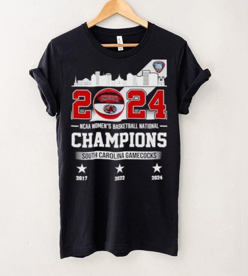 South Carolina Gamecocks 2024 NCAA Women’s Basketball National Champions skyline shirt