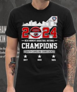 South Carolina Gamecocks 2024 NCAA Women’s Basketball National Champions skyline shirt