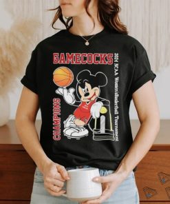 South Carolina Gamecocks Mickey Mouse Champions 2024 NCAA Women’s Basketball Tournament Shirt