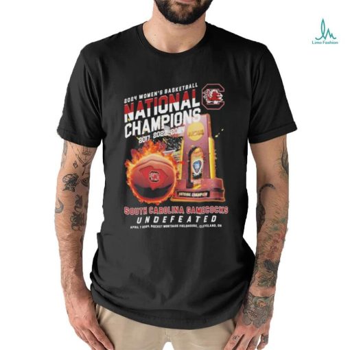 South Carolina Gamecocks Undefeated 2024 NCAA Women’s Basketball National Champions T Shirt