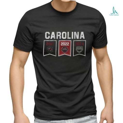 South Carolina Gamecocks Women’s Basketball 2024 Championship 2017 2022 2024 Shirt