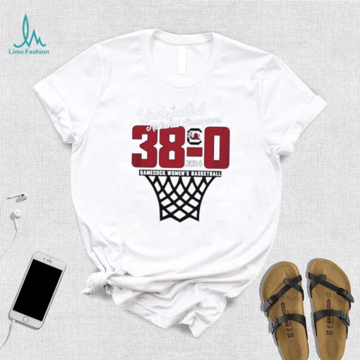 South Carolina Gamecocks Women’s Basketball 2024 Undefeated National Champions 38 0 shirt