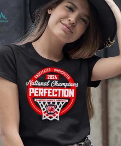 South Carolina Gamecocks Women’s Basketball 2024 Undefeated Undisputed National Champions perfection shirt