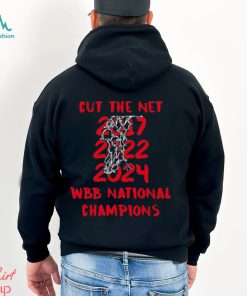 South Carolina Gamecocks cut the net 2017 2022 2024 WBB national champions shirt