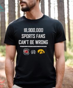 South Carolina Gamecocks vs Iowa Hawkeyes 18900000 sports fans can’t be wrong 2024 NCAA Women’s basketball Championship shirt
