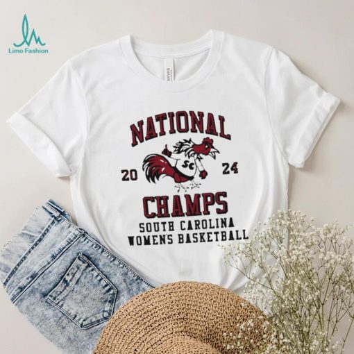 South Carolina gamecocks Women’s Basketball National Champs 2024 mascot shirt