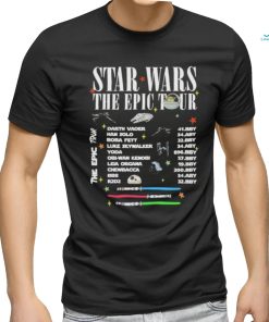 Star Wars The Epic Tour Two Side logo shirt