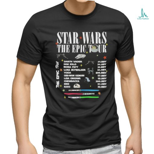 Star Wars The Epic Tour Two Side logo shirt