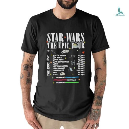 Star Wars The Epic Tour Two Side logo shirt