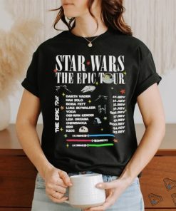 Star Wars The Epic Tour Two Side logo shirt