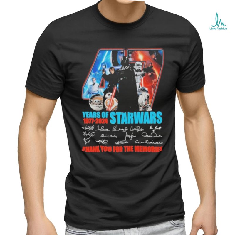 Star Wars Years Of 1977 2024 Thank You For The Memories T Shirt