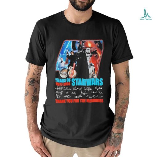Star Wars Years Of 1977 2024 Thank You For The Memories T Shirt