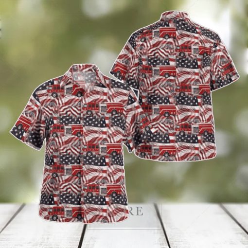 Statesville, North Carolina, Cool Springs Fire Department, 4th Of July Hawaiian Shirt Special Edition Aloha Shirt
